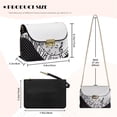 thumbnail image 7 of Pzuqiu Polka Dots Leather Crossbody Bag Practical Functional Quilted Leather Crossbody Bags for Women with Chain Strap Exquisite Fashion for Teen Girls-Women, 7 of 7