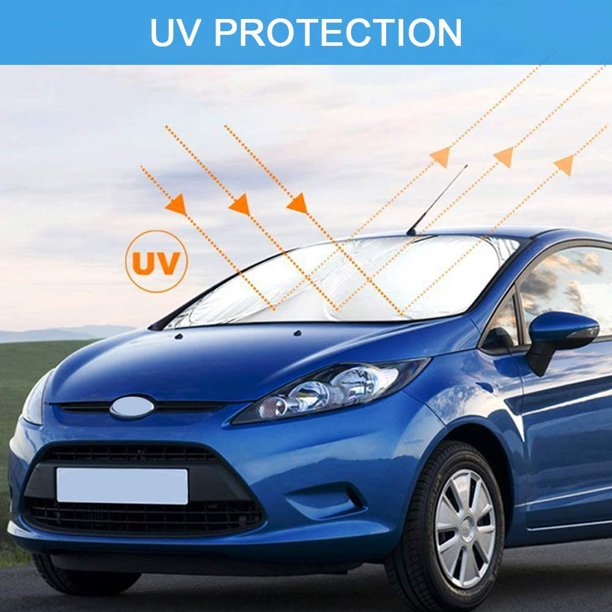 64"X33.8" Car Window Sun Shade Car Windshield Visor Cover Block Front Window Sunshade UV Protect