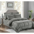 thumbnail image 2 of Elegant Comfort  8-PIECE Bed-in-a-Bag Bamboo Design Comforter with Storage Pockets White King - Cal King 8 Piece, 2 of 5