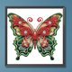 thumbnail image 3 of Pintura de diamante 5D DIY parcial con forma especial, kit de mariposa de Navidad, 30 x 30 cm, 3 of 9