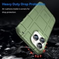 thumbnail image 3 of Slim Phone Case for iPhone 14 Pro (Not fit iPhone 14),Rugged Shield Case with Military Grade Shockproof Protection,Drop-Tested and Camera Lens Protection Cover for iPhone 14 Pro, HD Green, 3 of 8