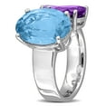 thumbnail image 5 of Everly Women's 10ct TGW Sky Blue Topaz Amethyst and Pink Amethyst Sterling Silver Open Ring, 5 of 10