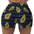thumbnail image 2 of Lsque Avocado Pattern High Waisted Biker Shorts for Women-Tummy Control Fitness Athletic Workout Running Yoga Gym Shorts,Moisture-Wicking-XX-Large, 2 of 9