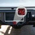 thumbnail image 4 of Hitch Cover Fits For 2-Inch Hitch,Red And White Hearts Floating In Abstract Dark Spacerubber Trailer Hitch Cover Tube Plug Insert,Car Exterior Accessories, Receiver Tube Hitch Plug, 4 of 6