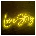 thumbnail image 4 of Letrero De Neón Love Story Con Luz Regulable Y Alimentación Por USB Para Dormitorio Boda Pareja San Valentín Decoración Romántica De Pared 38cmx18.5cm, 4 of 7