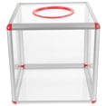 thumbnail image 1 of Transparent Acrylic Raffle Box for Tickets and Donations with Slot for Easy Storage Use, 1 of 9