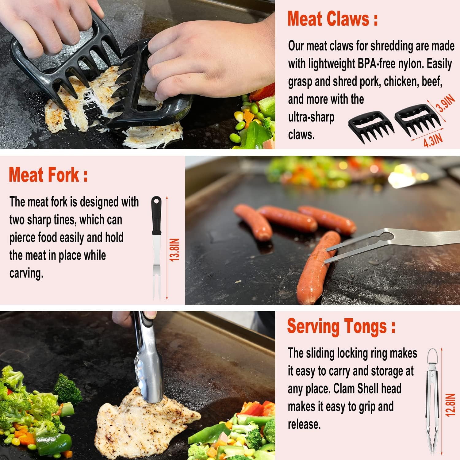 38PCS Griddle Accessories Kit - Perfect Gift Set for Blackstone and Outdoor Cooking