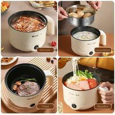 Khaki Multi Function Mini Electric Rice Cooker Nonstick Heating Pan Cooking Pot Double Layer Steamer Walmart