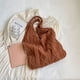 thumbnail image 5 of Bolso Hombro Casual para Mujer Bolso Compras Color Sólido para Mujer (marrón), 5 of 9