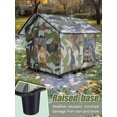 thumbnail image 2 of Large Outdoor Cat House - Waterproof Elevated Cat Shelters for Winter with Escape Door, Weatherproof Camouflage Insulated Feral Cat Cave Pet Nest for Keeping Warm, 2 of 8