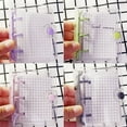 thumbnail image 4 of 4 Pack Mini Transparent 3 Ring Binder Covers with Grid Inner Page and 12 Pcs Binder Pockets(3 Pcs/Set), 4 of 7