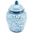 thumbnail image 2 of Zuo Decor Ceramic Jar In Blue And White Finish A11080, 2 of 2
