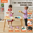 thumbnail image 2 of VEVOR Kids Sensory Table Indoor Wooden Play Sand Water Table with 3 Storage Bins, 2 of 9
