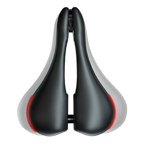 HUGEOAKS Width Adjustable Bicycles Seat, Comfortable Bike Seat with Thick Memory Foam, Bicycle Saddle Suitable for Mountain/Road /City/Stationary Exercise/Indoor Bike for Men and Women