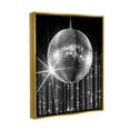 thumbnail image 4 of Stupell Industries Black Disco Ball Literature & Flim Photography Gold Floater Framed Canvas Art Print Wall Art, 25 x 31, 4 of 10