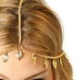 thumbnail image 6 of ESTONE Womens Girls Vintage Metal Alloy Head Chain Bohemia Headband Gold Leaves Tassels Drop Pendant Headwear Jewelry Headpiece Gift, 6 of 6