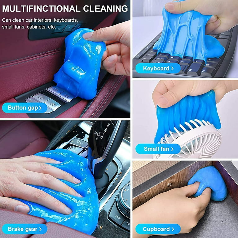 HoHoZBG Car Cleaning Gel 200g Kit Universal Detailing Automotive Dust Car  Crevice Cleaner Slime Auto Air Vent Interior Detail Removal for Car Putty