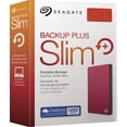 thumbnail image 4 of Seagate Backup Plus Slim 2TB USB 3.0 Portable External Hard Drive - STDR2000103 - Red, 4 of 5