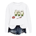 thumbnail image 1 of Chandail à Capuche pour Femmes Imprimé Lettre Col Rond Haut Doux Confortable Décontracté Manches Longues pour Automne Hiver Mode, 1 of 3