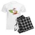 thumbnail image 6 of CafePress - Surfing Santa Men's Light Pajamas - Men's Light Loose Fit Cotton Pajama Set, 6 of 7