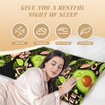 thumbnail image 2 of Yiaed Body Pillow Cover, Ultra Soft Microfiber Pillowcases, Breathable Long Pillow Case, Envelope Closure-Avocado Keep Calm (20x54 inch)（Pillow core not included）, 2 of 5