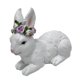 thumbnail image 4 of Figura de conejito de Pascua, decoración de Pascua, obra de arte coleccionable, adorno de escritorio con forma de animal. Mintiendo, 4 of 9