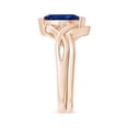 thumbnail image 3 of ANGARA Natural 1.15 Ct Marquise Sapphire and Diamond Infinity Bridal Set in 14K Rose Gold for Women (Size-10x5mm) | September Birthstone, Anniversary, Jewelry Gift for Women | Natural Sapphire Ring, 3 of 9