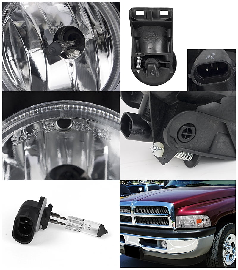 Clear 4inch Round LED Fog Lights Front Bumper For 1994-2001 Dodge RAM 1500 2500 3500 Mingrui test Clear 4inch Round LED Fog Lights Front Bumper For 1994-2001 Dodge RAM 1500 2500 3500 Mingrui test