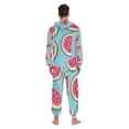 thumbnail image 6 of Watermelon Adult Onesie Pajamas Slim Fit Christmas One Piece Suit Pjs for Women and Men Hooded Zipper, 6 of 7