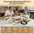 thumbnail image 2 of Electric Warming Tray, Large Warming Mat Food Warmer with Adjustable Temperature Controls for Parties Buffets, 2 of 10