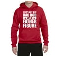 thumbnail image 2 of Wild Bobby, It's Not a Dad Bod, It's a Father Figure Funny Gift Dad, Papa Father's Day, Unisex Graphic Hoodie Sweatshirt, Red, 3XL, 2 of 3