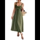 thumbnail image 1 of Vestido A Rayas para Mujer, con Tirantes Finos, y , Fluido Verde S, 1 of 7