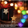 thumbnail image 4 of Wind Chimes Outdoor Solar Heart Wind Chimes Color Changing LED Mobile Wind Chime, 4 of 6