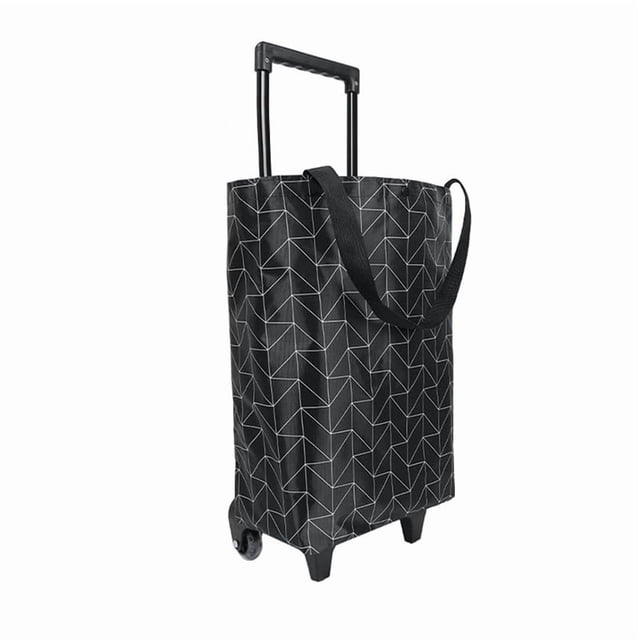 Carrito de Compras Plegable Pequeño, con Ruedas, Bolsa Portátil, Impermeable Ruedas.
