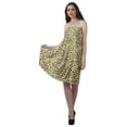 thumbnail image 3 of Moomaya Robes d'Été Sans Bretelles pour Femmes en Crêpe Imprimé, Robe Tube Smockée pour Femmes, 3 of 4