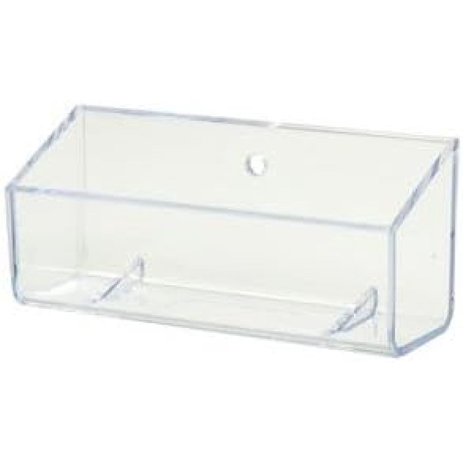 SourceOne Black And White Dog Business Card Holder - Premium Acrylic Display Case For Office, Desk, Or Counter - Sleek And Durable Design