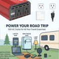 thumbnail image 3 of Inversor de corriente Pro Chaser 400W de 12V CC a 110V CA con USB, 3 of 6