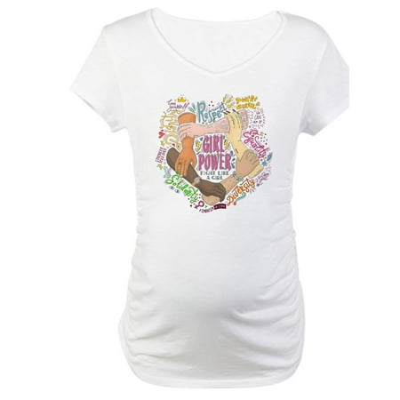 

CafePress - Girl Power Maternity T Shirt - Cotton Maternity T-shirt Cute & Funny Pregnancy Tee