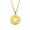 Gold Cancer, variant on Women's Men's Stainless Steel Zodiac Sign Coin Pendant Necklace Dainty Gold Plated Zircon 12 Constellation Jewelry Gold Sagittarius
