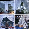 YEOLEH 2 Pack 160Ft Solar String Lights, 440LED Waterproof Fairy Lights