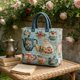 thumbnail image 5 of Bolso de mano acolchado con contenedores de almacenamiento para mujer, bolso de mano diario multifuncional de gran capacidad con diseños bordados, bolso para computadora portátil, bolso cruzado de hom, 5 of 6
