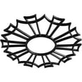 thumbnail image 2 of 28"OD x 9 7/8"ID x 3/4"P Augustus Architectural Grade PVC Pierced Ceiling Medallion, Black, 2 of 10