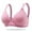 Pink, variant on Naughtyhood Woman's Underwear Fashion Plus SizeBra Deep V Underwire Wire Free Comfortable Push Up Bra Classic Everyday Easy-On Back Buckle Bra