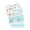 B, variant on Floral Cotton Handkerchief, Diy Craft Fabric Squares, Multicolor Printed Pure Cotton Hankies for Hand Sewing Home Art Decoratn, 6Pc 50×40Cm
