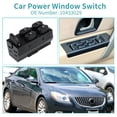 thumbnail image 2 of Interruptor de ventana eléctrica del lado del conductor delantero izquierdo único para Buick Century 1997-2005 No.10433029 - Paquete de 1, 2 of 7