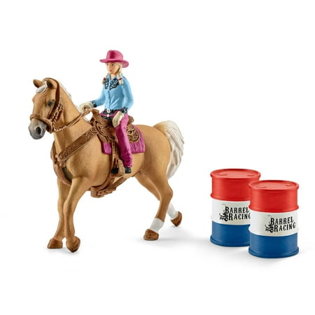 Schleich Farm World, Barrel Riding Cowgirl Set