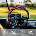 thumbnail image 3 of ZUXONGSY Pink Zebra Print Golf Cart Steering Wheel Cover Club Car Accessories Universal Steering Wheel Cover Good Texture Nice Look Golf Steering Wheel Protector Gifts for Friends Family, 3 of 7