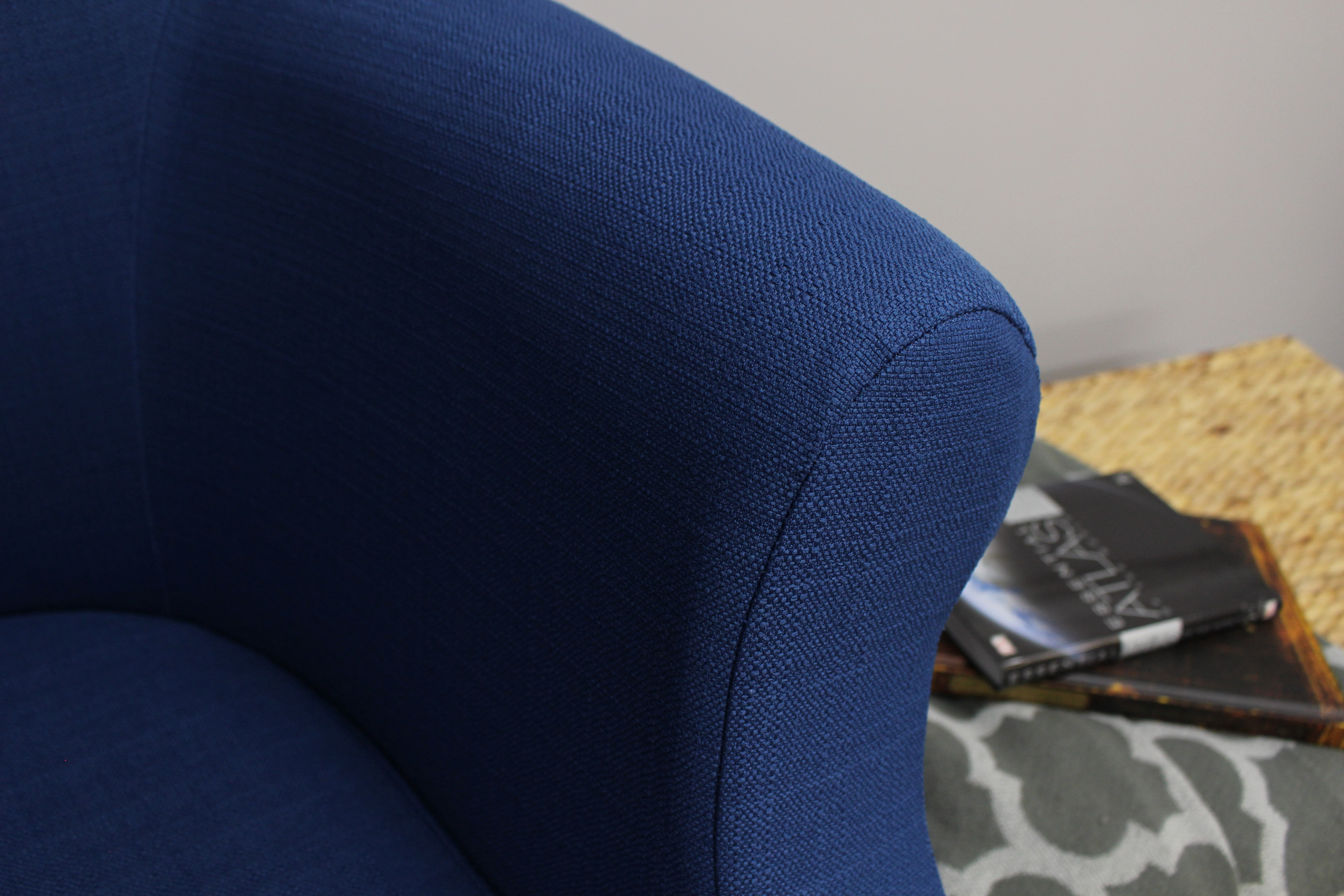 Fox Hill Trading Nikole Club Chair, Marine Blue