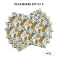 thumbnail image 3 of Placemats Set of 4 / 6, Fruit Pineapples Placemats for Dining Table Indoor/Outdoors Heat Resistant Washable Placemats 18" x 12", 3 of 8