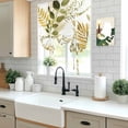 thumbnail image 5 of Brown Green Leaves Balloon Curtains for Bedroom/Front Door/Bathroom, Summer Botanical Farmhouse Watercolor Leaf Tie Up Curtains 63 Inch Length Kitchen Curtains Shades for Windows 46"x63", 5 of 8